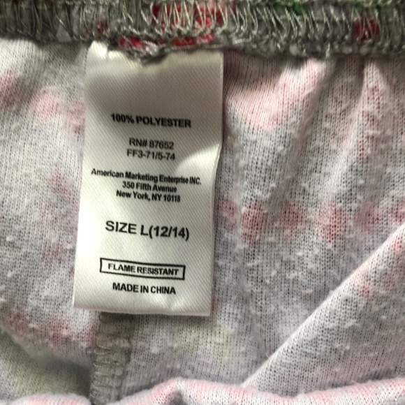 Flannel Star Wars Pajama Set Girls Large 12/14 Button Top Joggers Holiday - Picture 5 of 8